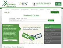 Tablet Screenshot of cp-training-consortium.co.uk